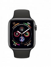 Ceas inteligent Apple Watch Series 4 44mm LTE Space Gray Aluminum Case with Black Sport Band MTUW2
