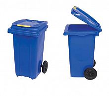 Бак мусорный 240 л - на колесах (синий) UNI