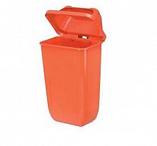 Бак мусорный Uniplast 50 л S для установки на стену (оранжевый)
