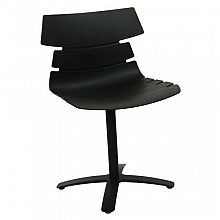 Пластиковый стул Vitra 490x450x830 мм, черный